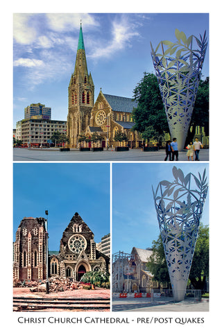 220 - Post Art Postcard - Christchurch Cathedral