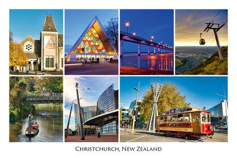 235 - Post Art Postcard - Christchurch Composite