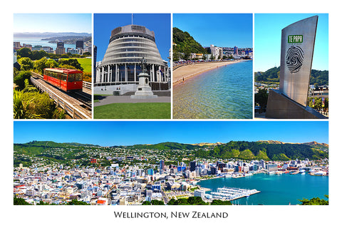 242 - Post Art Postcard - Wellington Composite