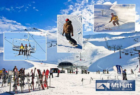 257 - Post Art Postcard - Mt Hutt Composite