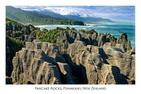 25 - Post Art Postcard - Pancake Rocks Punakaiki