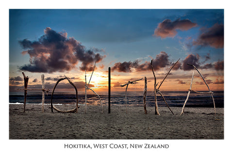 267 - Post Art Postcard - Hokitika Beach