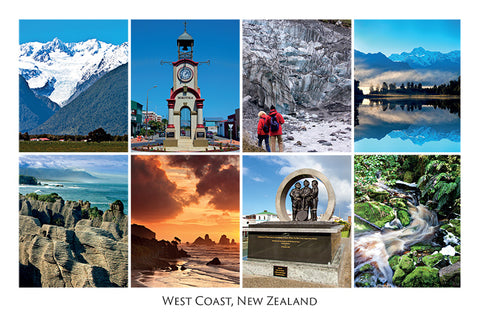 268 - Post Art Postcard - West Coast Composite