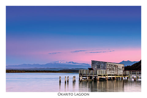 42 - Post Art Postcard - Okarito Lagoon