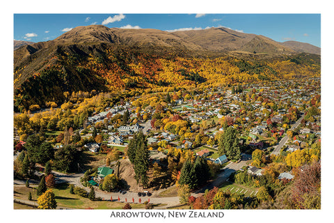 513 - Post Art Postcard - Arrowtown in Autumn