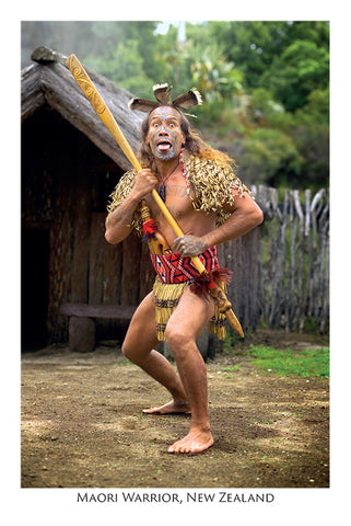 515 - Post Art Postcard - Maori Warrior