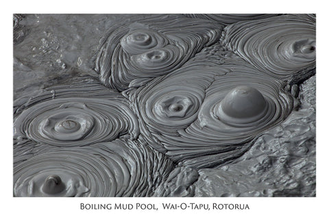 528 - Post Art Postcard - Boiling Mud Pool
