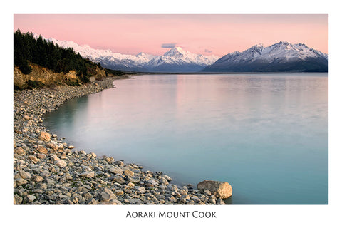 537 - Post Art Postcard - Lake Pukaki, Mt Cook