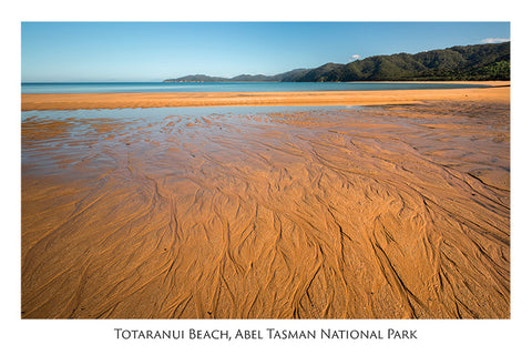 560 - Post Art Postcard - Totaranui Beach - low angle