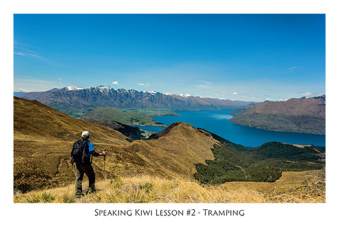 561 - Post Art Postcard - Speaking Kiwi Lesson #2 - Tramping
