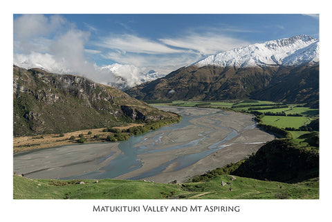 563 - Post Art Postcard - Matukituki Valley from West Wanaka Station