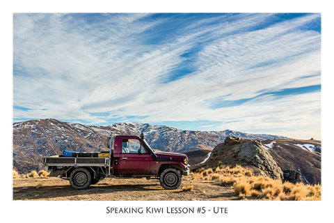 582 - Post Art Postcard - Speaking Kiwi Lesson #5 - Ute