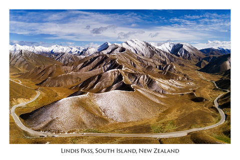 600 - Post Art Postcard - Lindis Pass