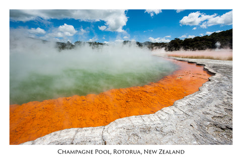 637 - Post Art Postcard - Champagne Pool, Wai-O-Tapu