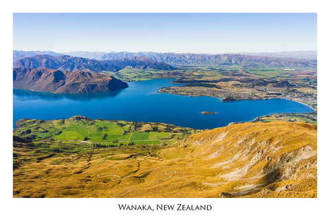 649 - Post Art Postcard - Wanaka from Roy's Peak Track
