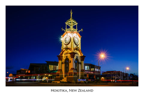 651 - Post Art Postcard - Hokitika Clocktower
