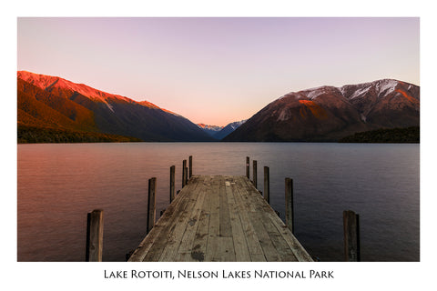 656 - Post Art Postcard - Lake Rotoiti Jetty