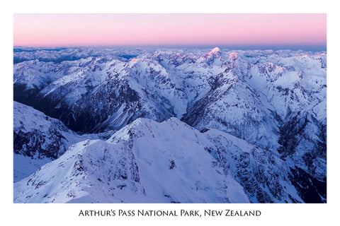 658 - Post Art Postcard - Arthurs Pass National Park