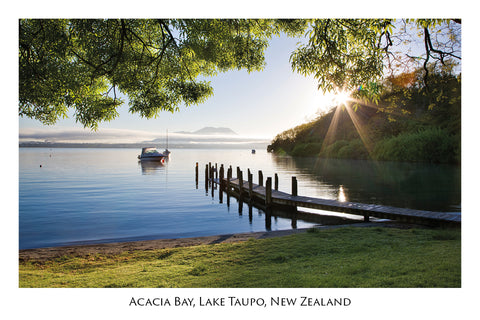 752 - Post Art Postcard - Acacia Bay, Lake Taupo