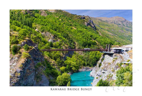 87 - Post Art Postcard - Kawarau Bridge Bungy