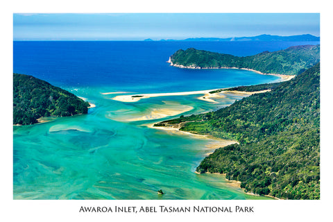 90 - Post Art Postcard - Awaroa, Abel Tasman