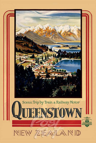 911 - Post Art Postcard - Queenstown Vintage