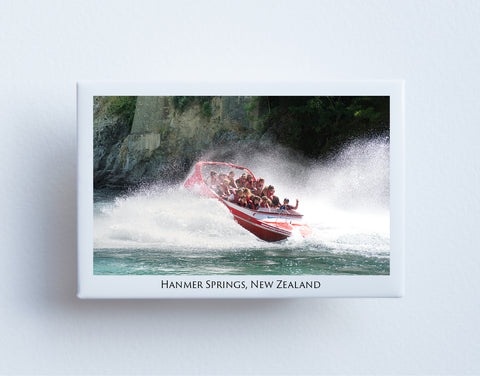 FM0073 - Post Art Magnet - Hanmer Springs Jet Boating