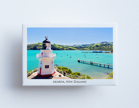 FM0090 - Post Art Magnet - Akaroa Lighthouse
