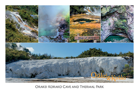 OK2 - Post Art Postcard - Orakei Korako Composite
