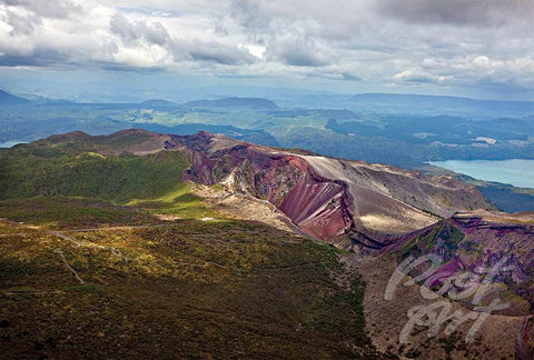 N28 - Post Art Postcard - Mount Tarawera