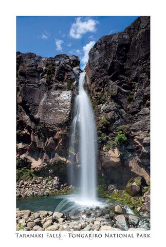 N92 - Post Art Postcard - Taranaki Falls